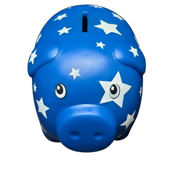 Posh Pigs - Superstar Blue w. Star's Piggy Bank Bud by DesignRoom - Picture 14 of 14